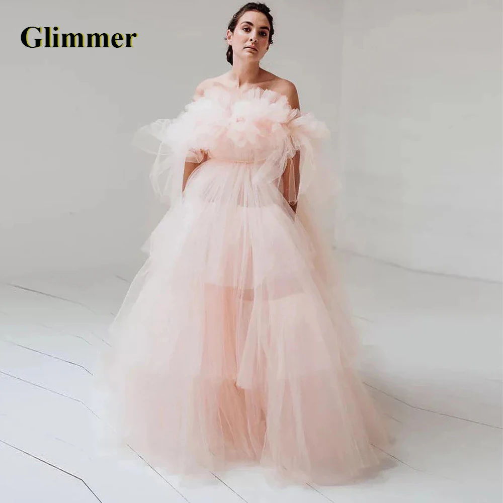 

Glimmer Luxury Evening Dresses Court Train Formal Prom Gowns Custom Made Special Occasion Vestidos De Fiesta Noche Robe Soiree