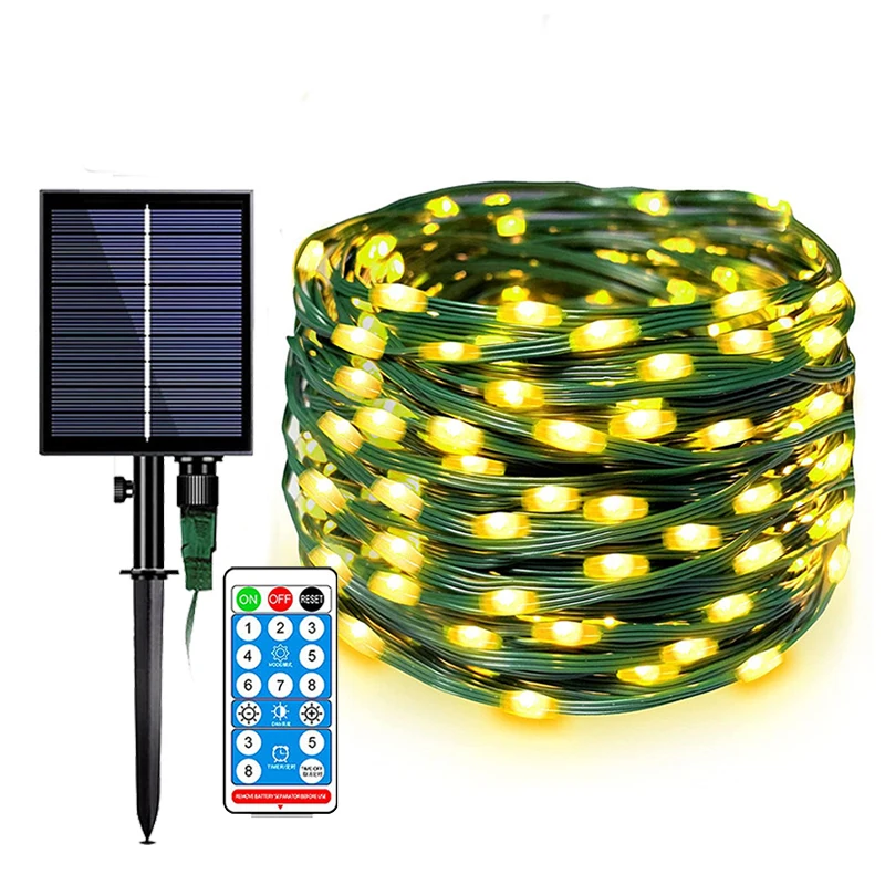 

Solar LED String Lights Fairy Lights Christmas Lights Waterproof Garland Festoon Fairy Lights For Holiday Party Wedding Decor