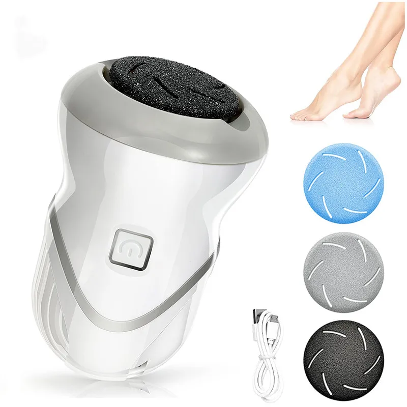 Профессиональный электрический инструмент для удаления мозолей с 3 роликами и 2