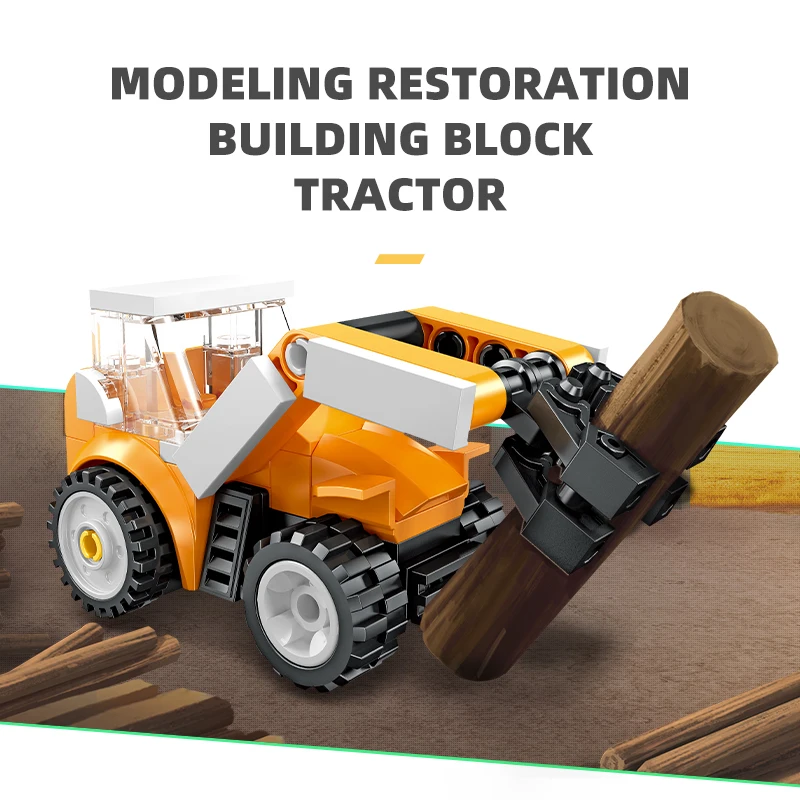 Набор строительных машин на фермерском языке — блоки комбайна своими руками