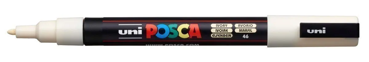Mitsubishi Pencil UNI Маркер POSCA PC-3M слоновая кость 0.9 - 1.3 мм пулевидный наконечник 149564