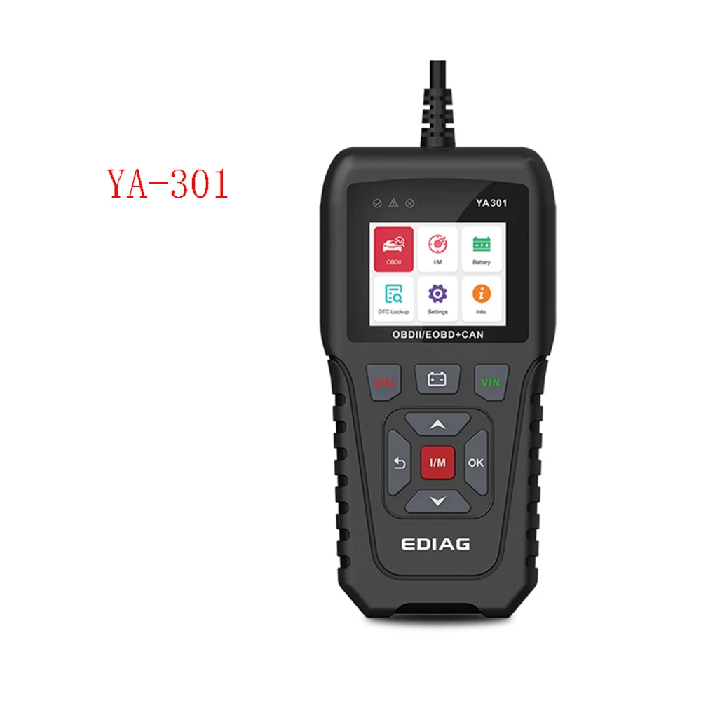 

YA301 Code Reader OBDII/EOBD one-key VIN Read Battery test YA-301 Diagnostic Tool OBD2 Scanner Free Update KW850 CR3008