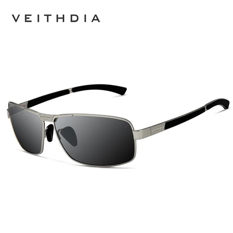 Мужские Винтажные Солнцезащитные очки VEITHDIA, брендовые дизайнерские классические очки с поляризационными стеклами, степень защиты UV400, для занятий спортом на открытом воздухе, для вождения, 2019
