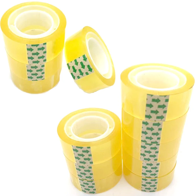 18mm*20m/Toll Transparent Adhesive Tape Pack Tools Stationery Office School Supplies Packing Present Flower
