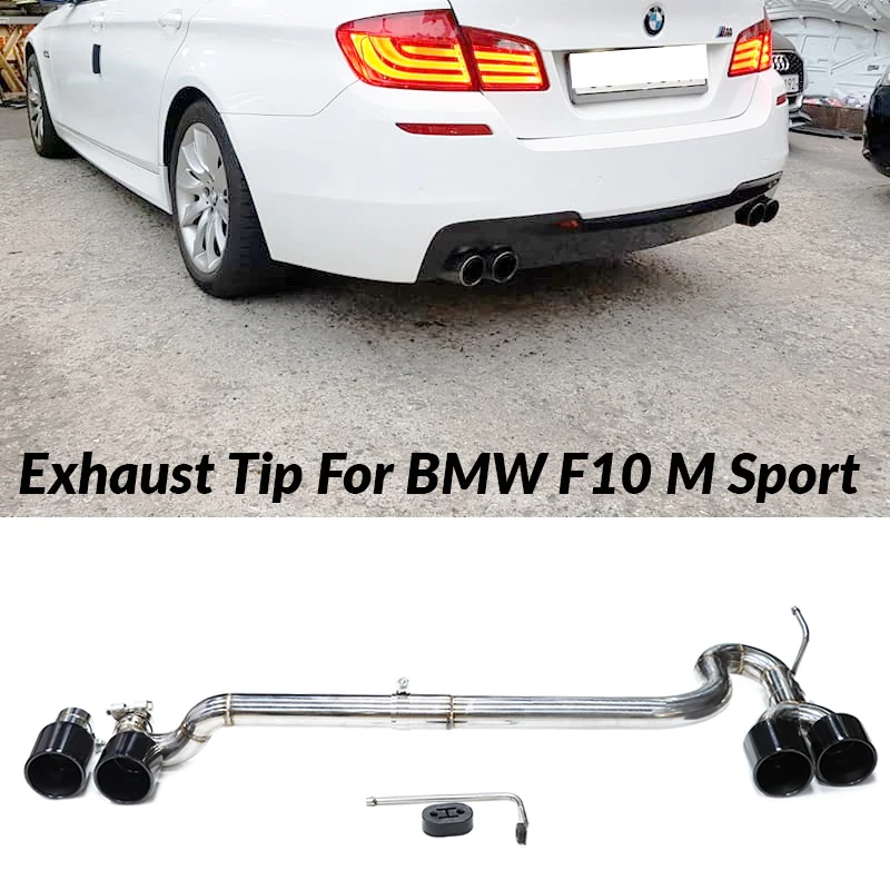 

Car Quad Exhaust Tip For BMW F10 F11 520i 523i 525i 528i 530i M Sport Exhaust Pipe Muffler Tip Tailpipe Exhaust System Noozzle