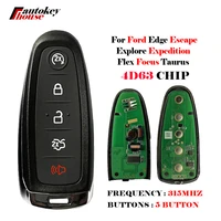 aftermarket 5 button smart key cn018111 for ford edge escape explore expedition flex focus taurus remote 315mhz 4d63