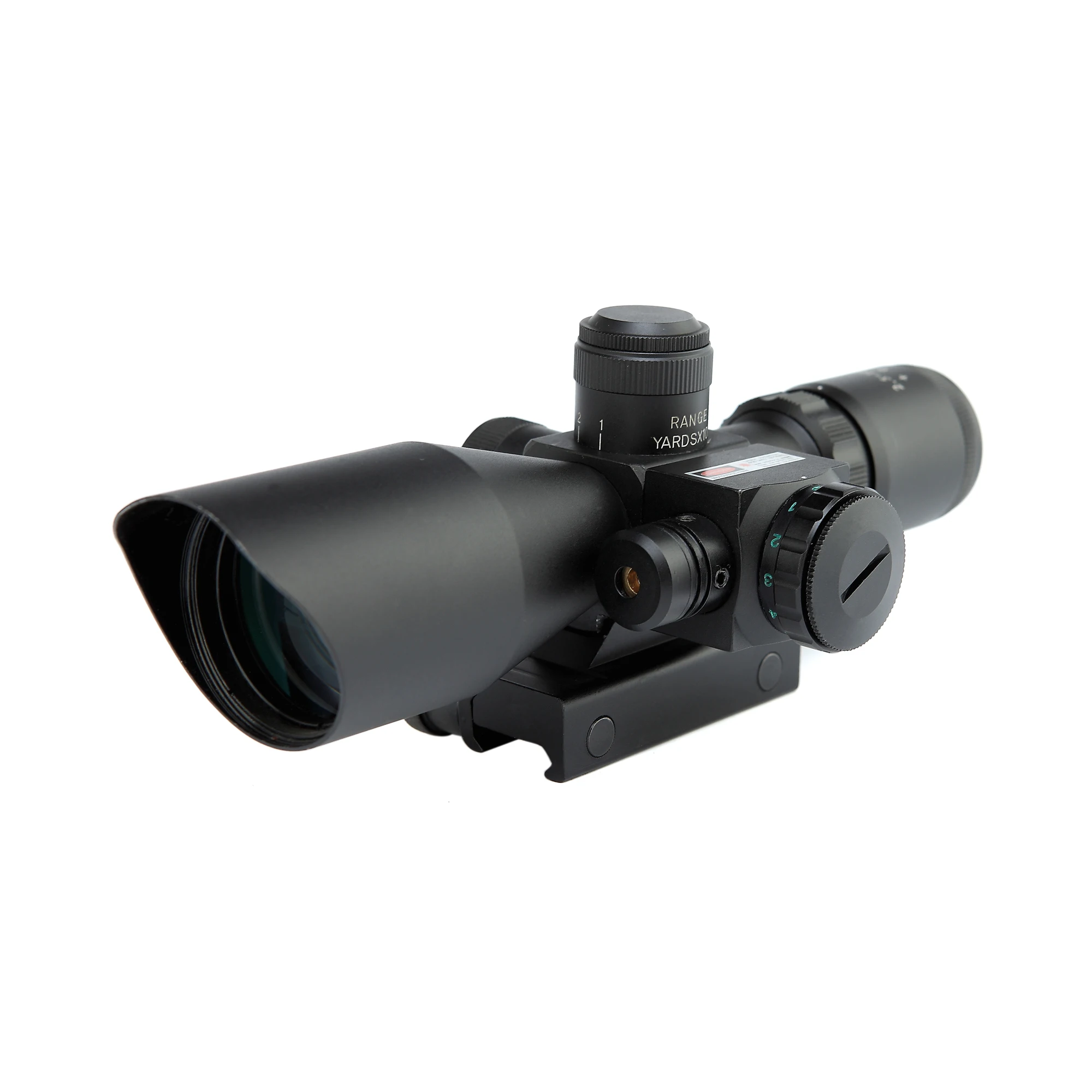 

Tacticle Optics Sideswipe 2.5-10x40ER Red Laser Long Hunting Range Rifle Scope Riflescope Accessories
