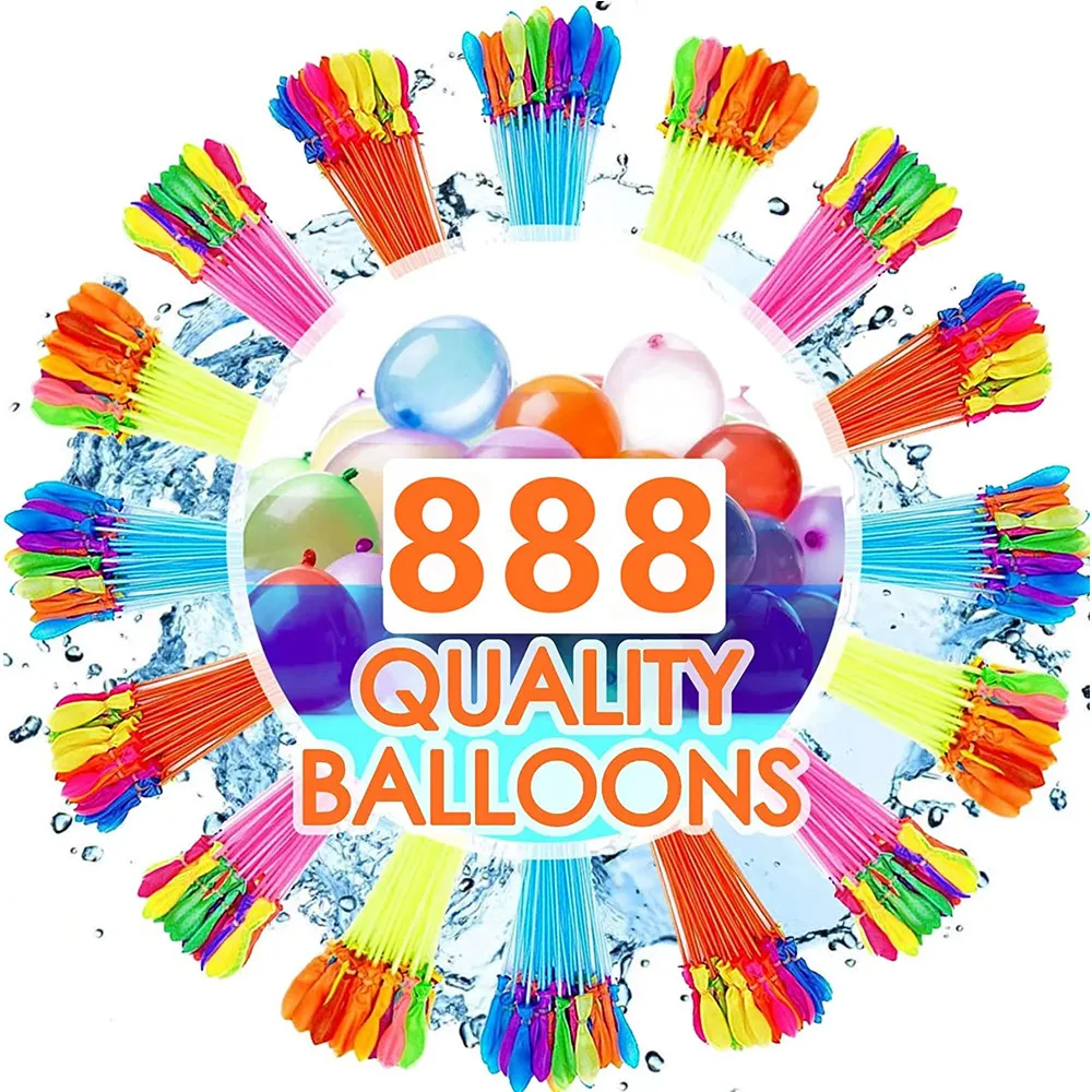 

1100 PCS Rapid-Fill Water Balloons Bullk Easy Fill Biodegradable Water Balloons for Kids Party Games for Swimming Pool Outdoor