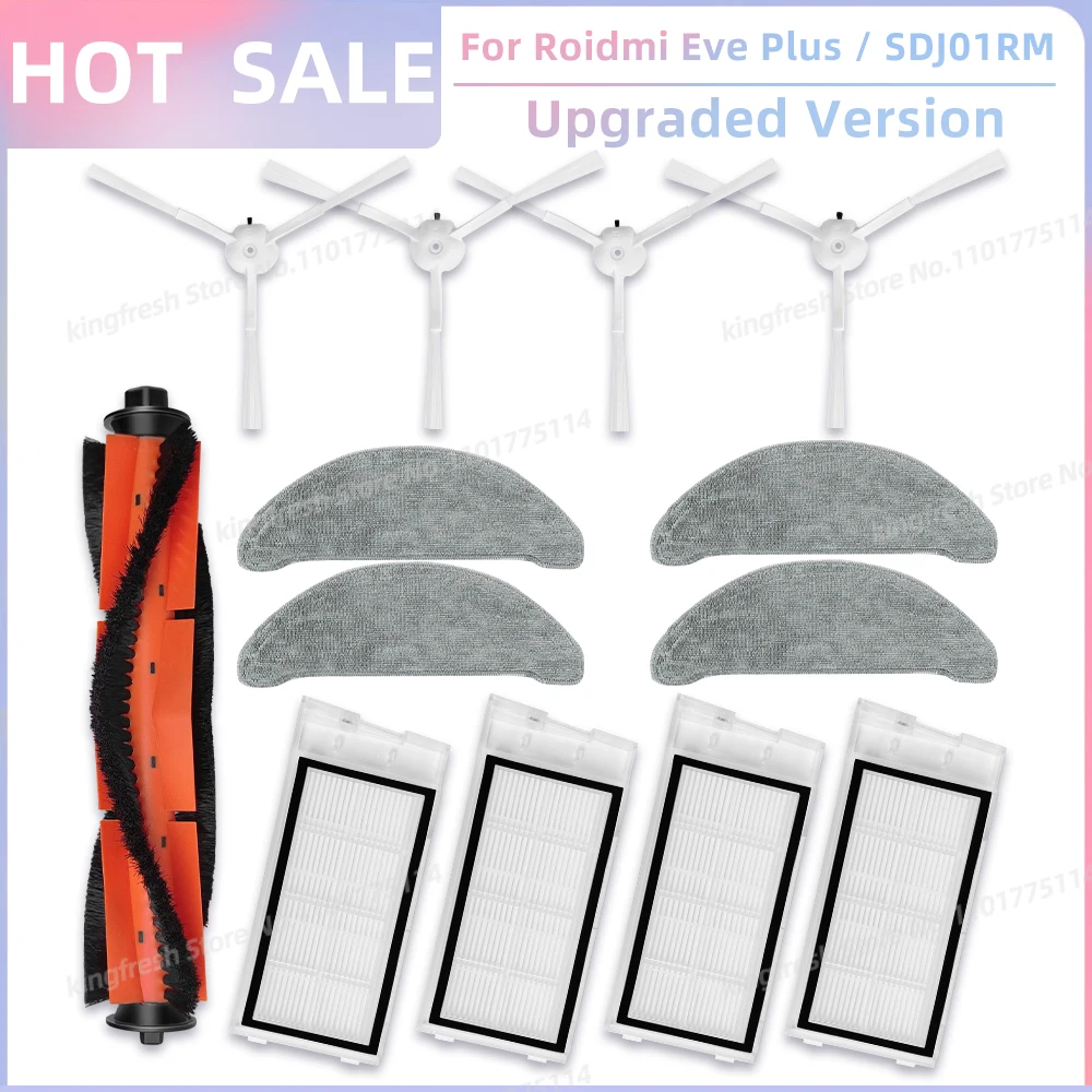 

Запчасти для роботов-пылесосов OSSIEAO к Roidmi Eve Plus SDJ01RM, XCLEA H30 Plus / H40 Plus