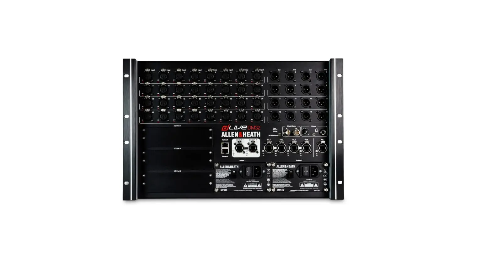 

Высококачественная цифровая стеллажная коробка на 32 входа Allen & Heath dLive DM32