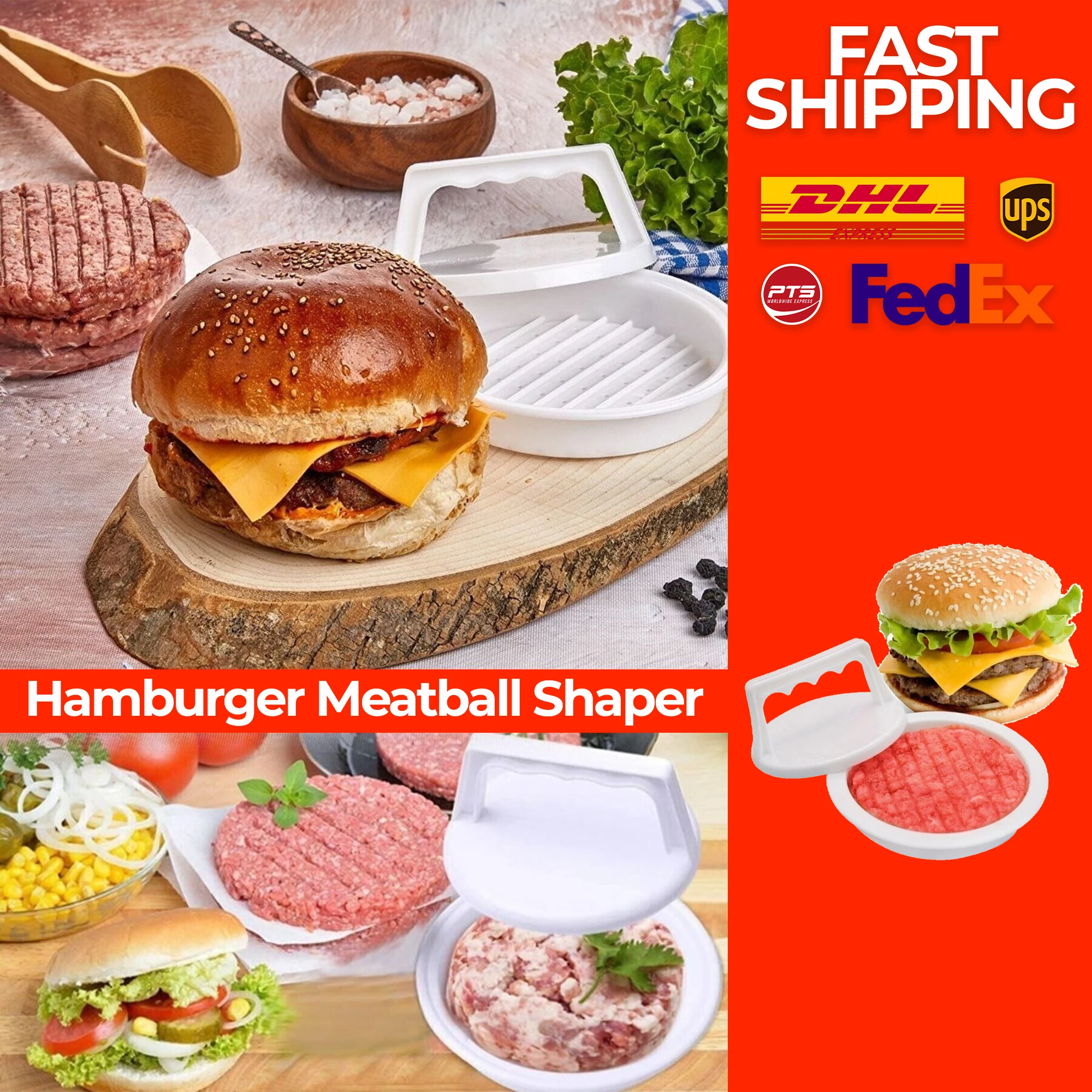 

Кухонный инструмент для прессования птиц, пресс для бургеров из мяса, пресс-форма для гамбургеров, инструменты для приготовления фрикаделе...