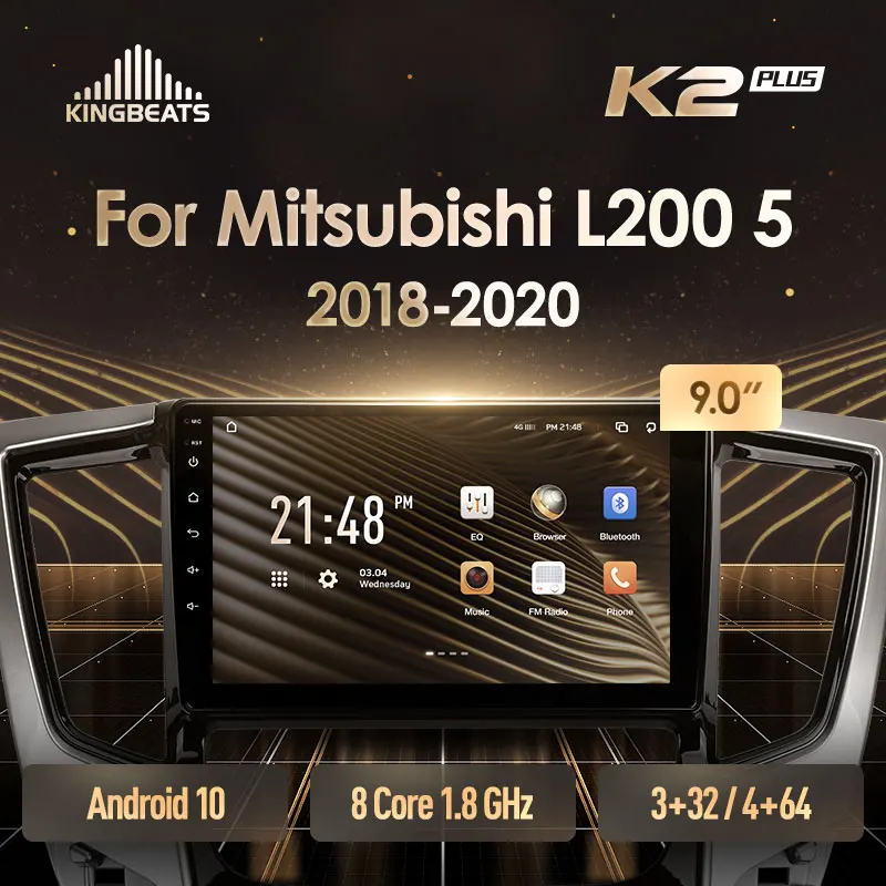KingBeats штатное головное устройство For Mitsubishi L200 5 LHD RHD 2018 - 2020 автомагнитола на