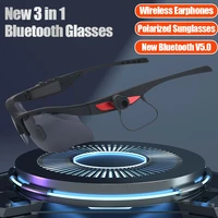 jsjm new sports outdoor cycling sunglasses with hifi sound wireless headphones bluetooth 5 0 earphones fishing driving glasses