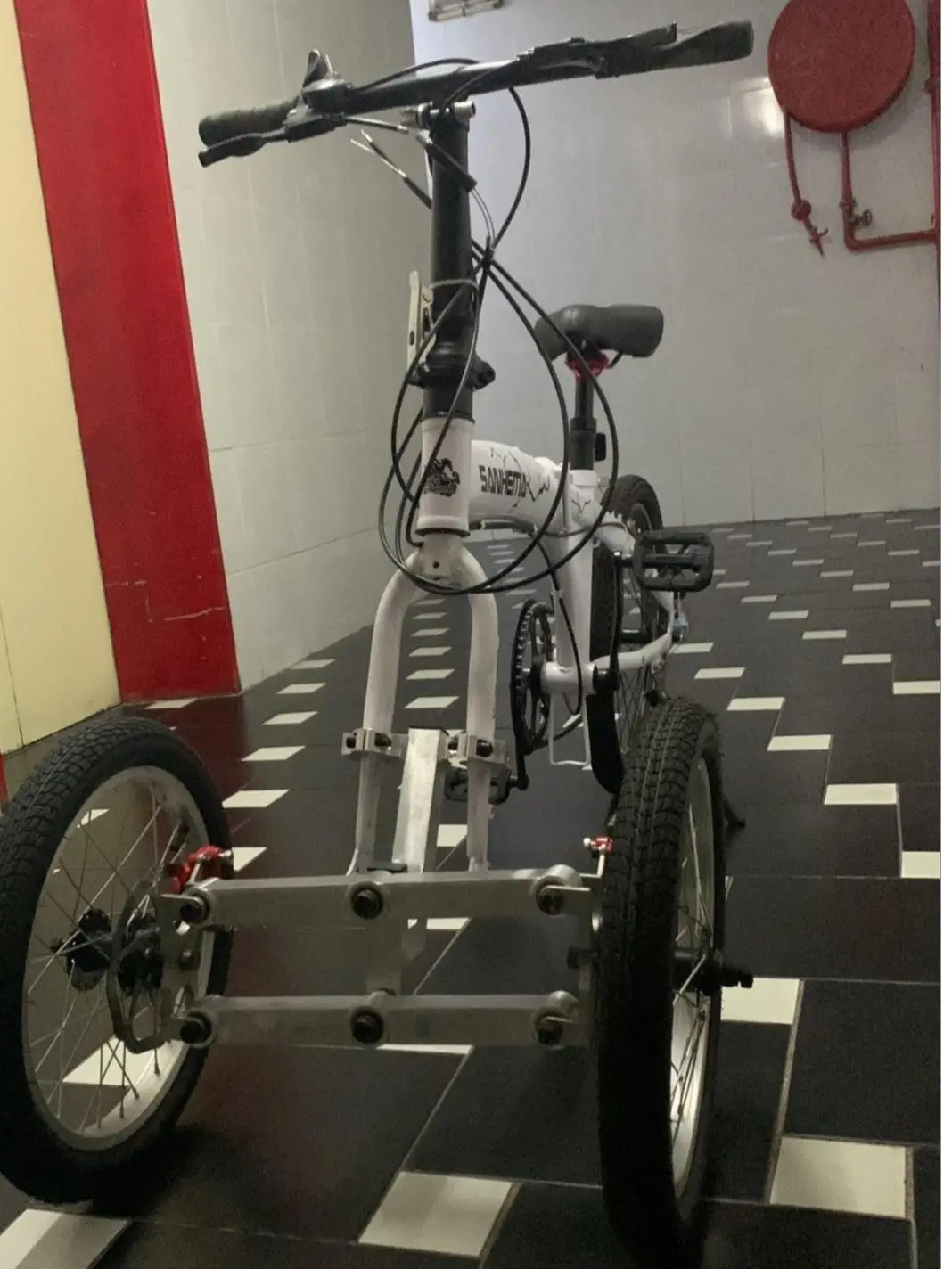

Reverse tricycle and snowmobile DIY components