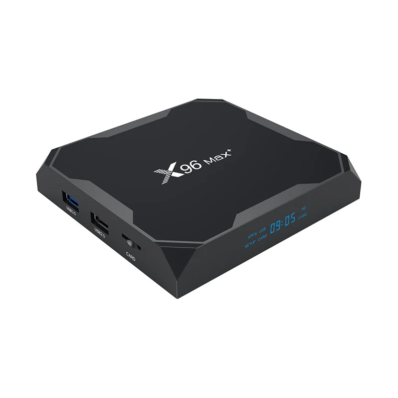 ТВ-приставка 8K 2022 X96 MAX PLUS Android 9 0 четырехъядерный процессор Amlogic S905X3 2 ГБ 16 4 ГГц 100 м