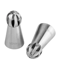20pcslotfree shipping fda high quality stainless steel 188 sphere twist flower pastry piping nozzle no106