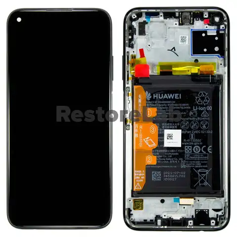 Дисплей для Huawei P40 Lite + тачскрин (черный ) 02353KFU, оригинал