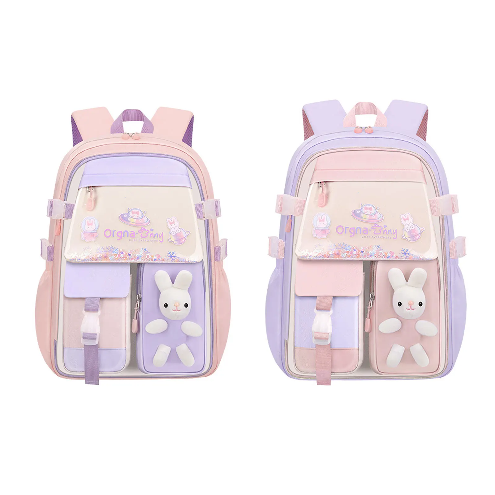 Вместительный школьный рюкзак для девочек-легкий водонепроницаемый