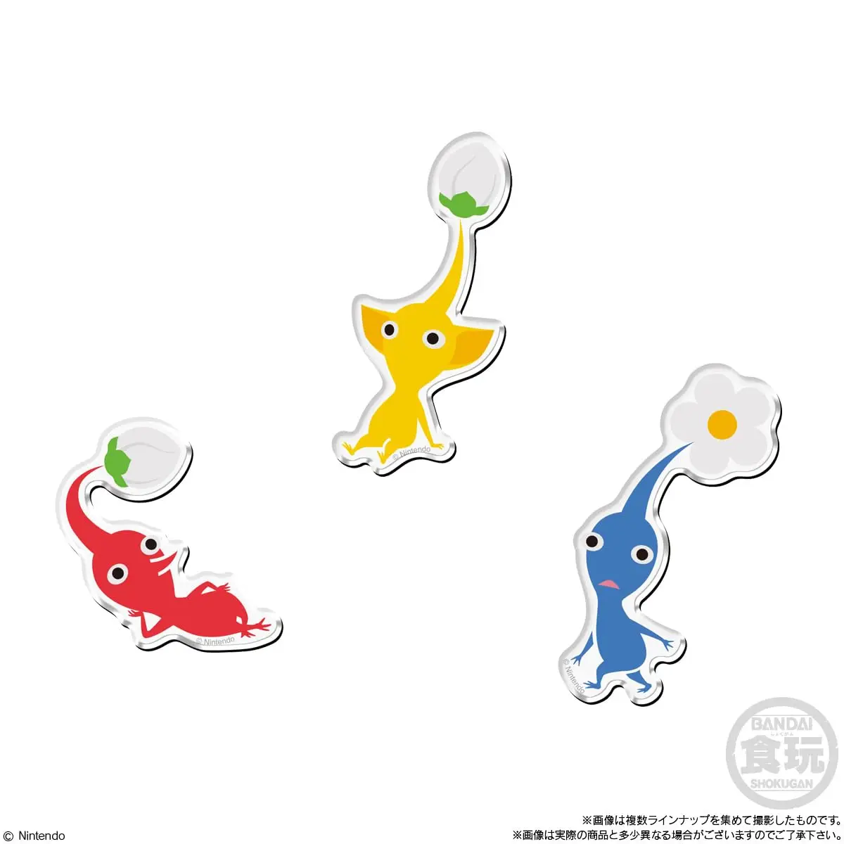 BANDAI [перепродажа] Магниты с персонажами Pikmin (14 штук) игрушки-конфеты жевательная