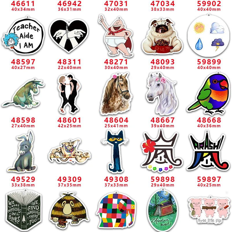 Дырокол 30 шт. Милые акриловые смолы с плоским основанием для подарка сделай сам |