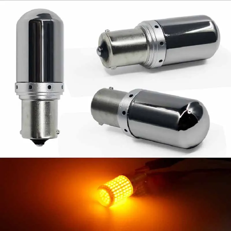 

2 шт. 1156 Ba15s T20 LED P21W W21W PY21W 3014 144smd светодиодные лампы Canbus без гипер-вспышки автомобильный сигнал поворота парковочные огни поворотник