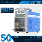 KeyGree 250a портативный синергический сварочный аппарат CO2 MIG 3 в 1 StickMIGLift TIG сварочный аппарат, газовыебезгазовые mig Сварочные аппараты