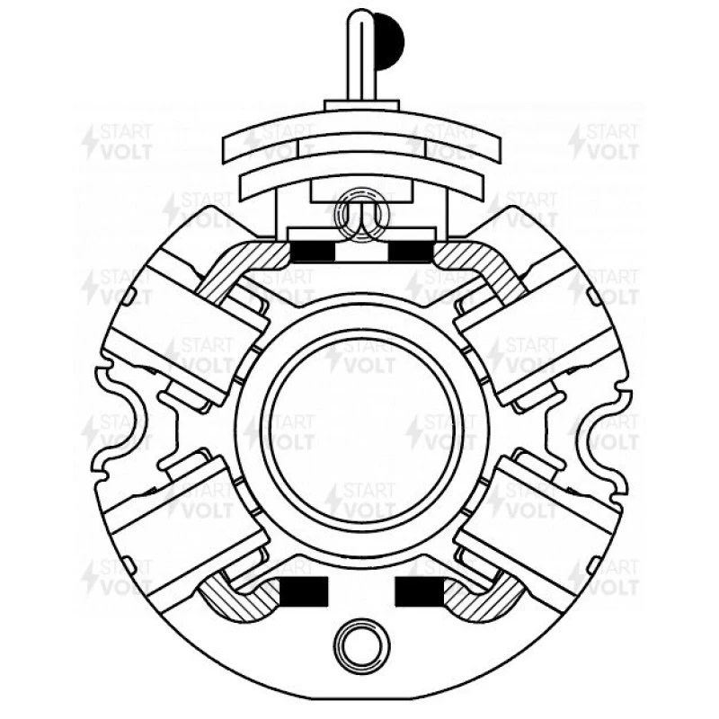 Узел щеточный стартера для а/м Geely Coolray (19-)/Atlas Pro (21-) 1.5T (VBS 2735) STARTVOLT VBS2735