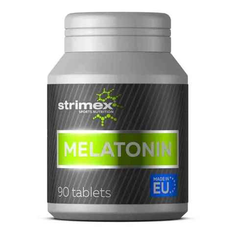 Мелатонин таблетки Strimex Melatonin 1 мг, 90 табл. гормон для улучшения сна снотворное антиоксидант, витамины при бессоннице