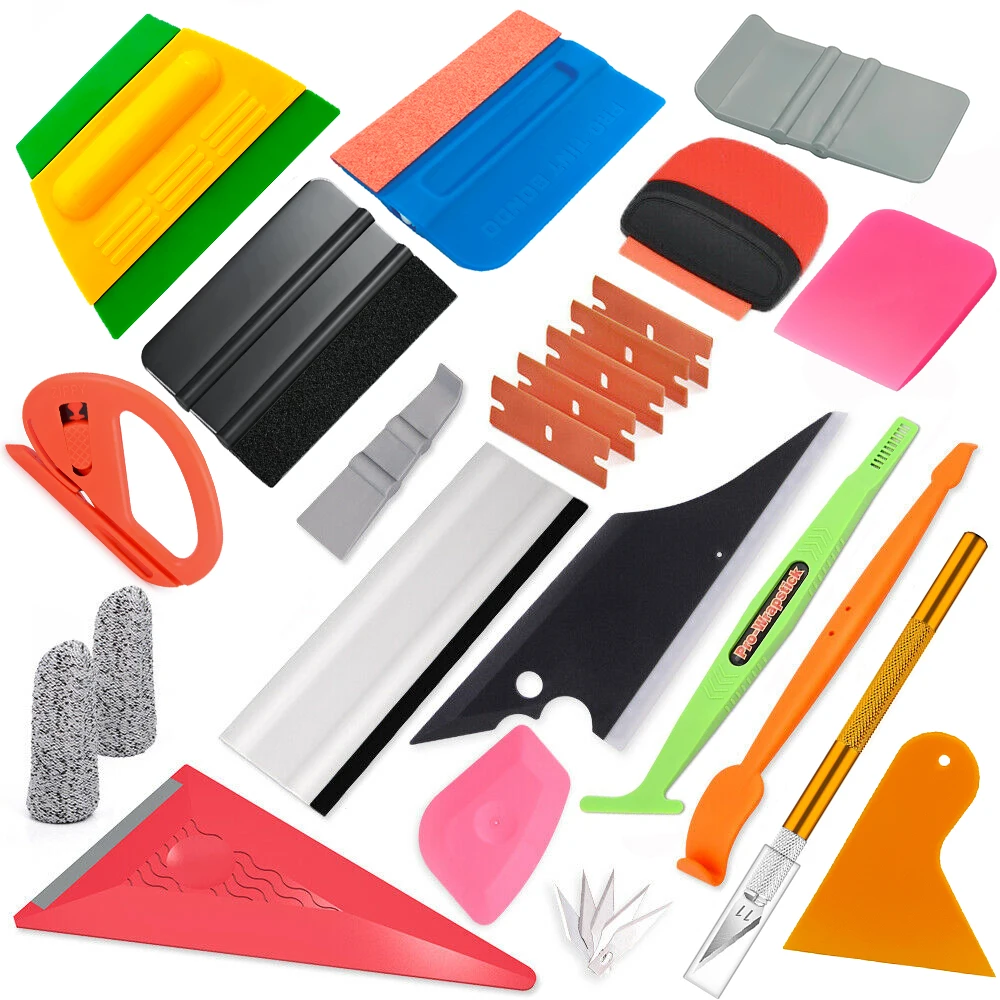 

TOFAR Vinyl Wrap Kit Tools Accessories Window Tint Car Stickers Squeegee Magnet Scrapers Carbon Film Cutter Knife Water Wiper