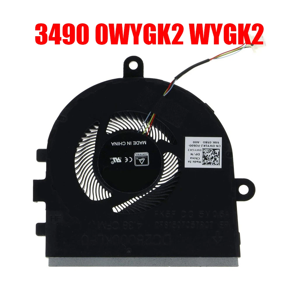 Вентилятор ЦП для ноутбука DELL Latitude 3490 E3490 0WYGK2 WYGK2 DFS1507057R0T FK5F DC28000KLF0 DC5V 0.5A Новинка