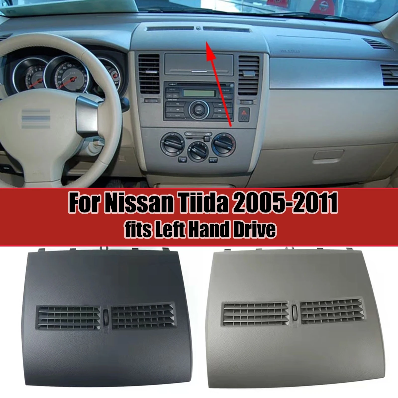 

Отделка для автомобильного кондиционера-Внешний диаметр для Nissan Tiida 2005 2006 2007 2008 2009 2010 2011 A/C вентиляционные отверстия