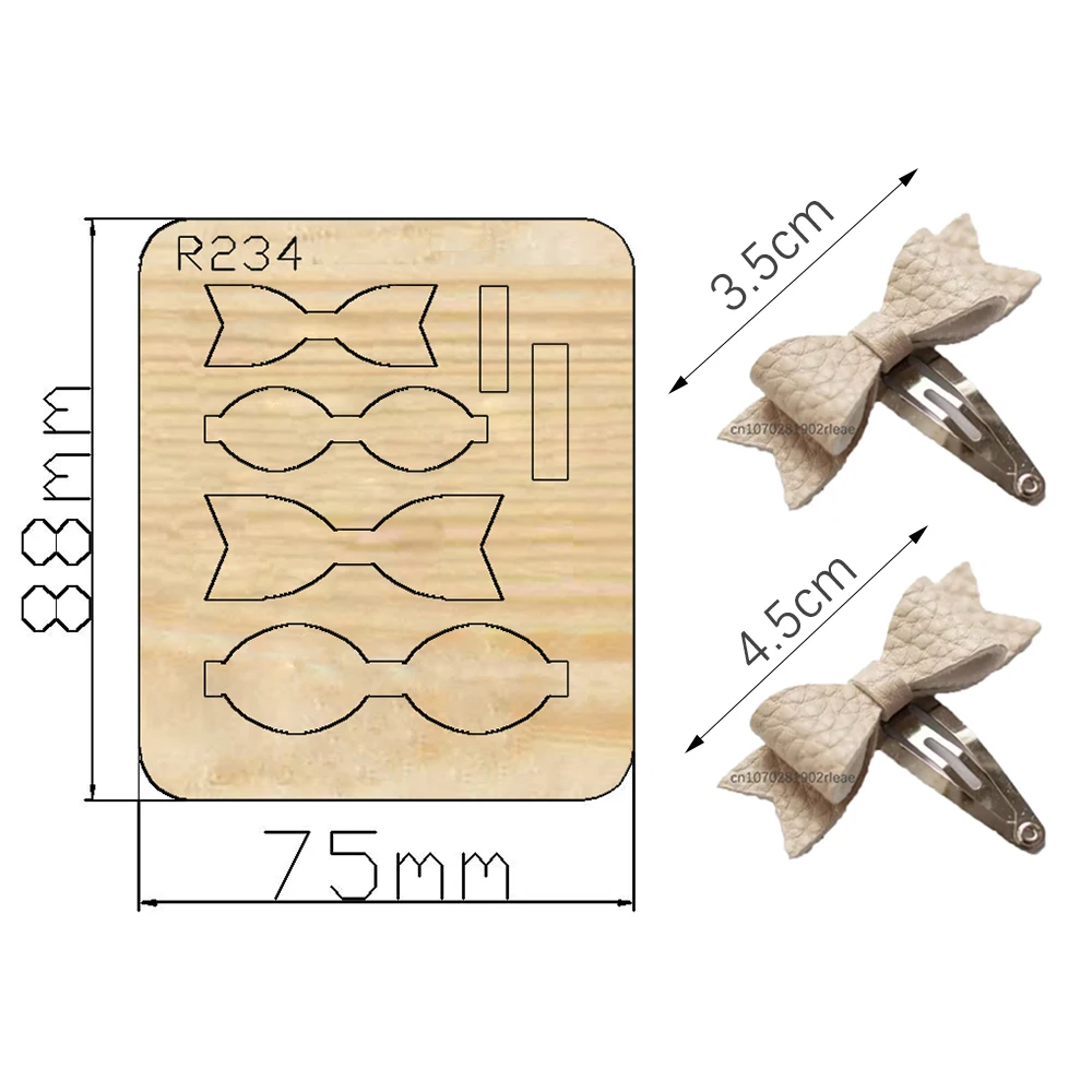 

Bows Wooden Cutting Dies Scrapbooking DECOR HOME DIY Suitable for Market Universal Cutting Machine /R234
