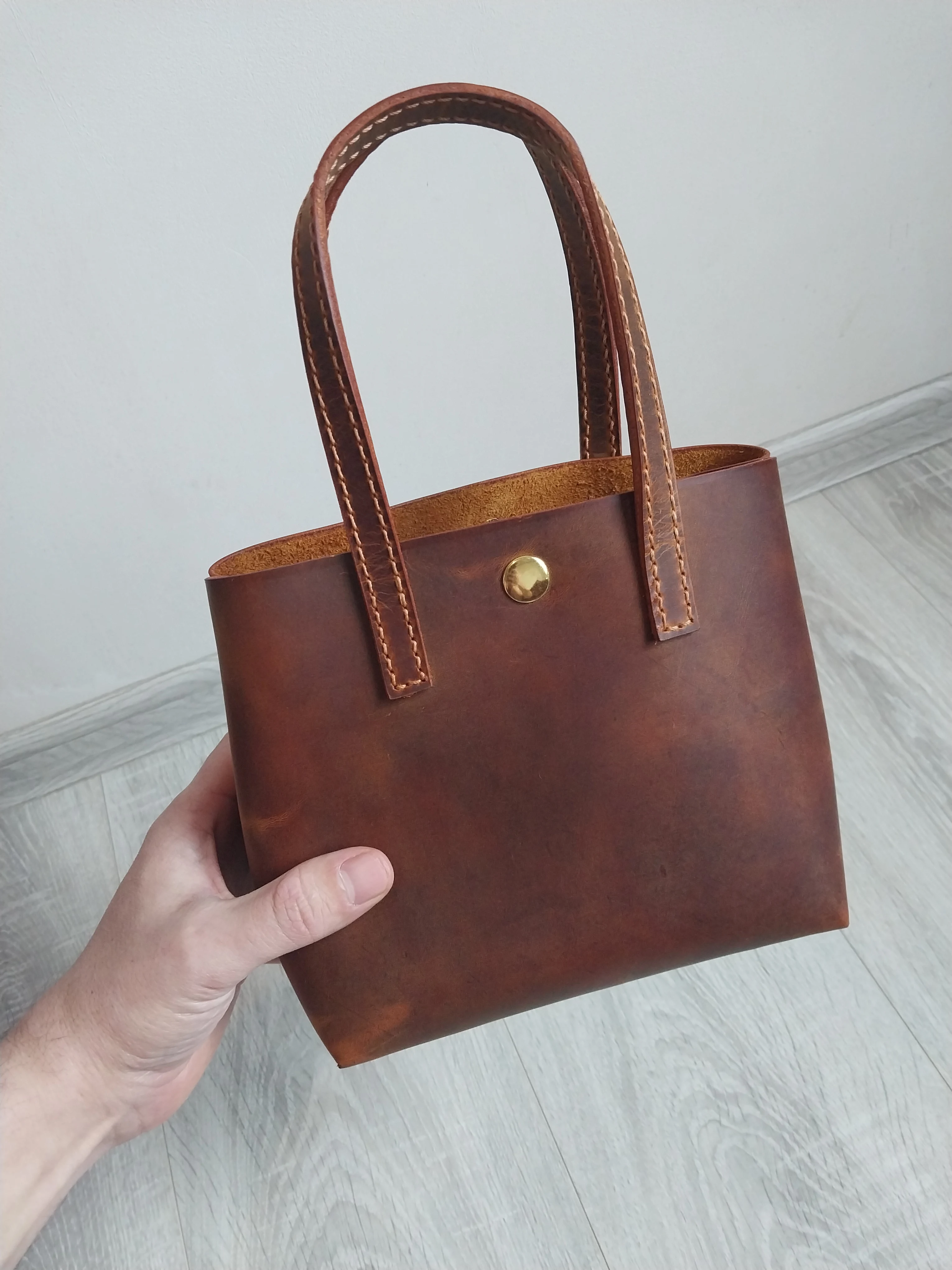 Женский Шоппер Из Натуральной Кожи Купить