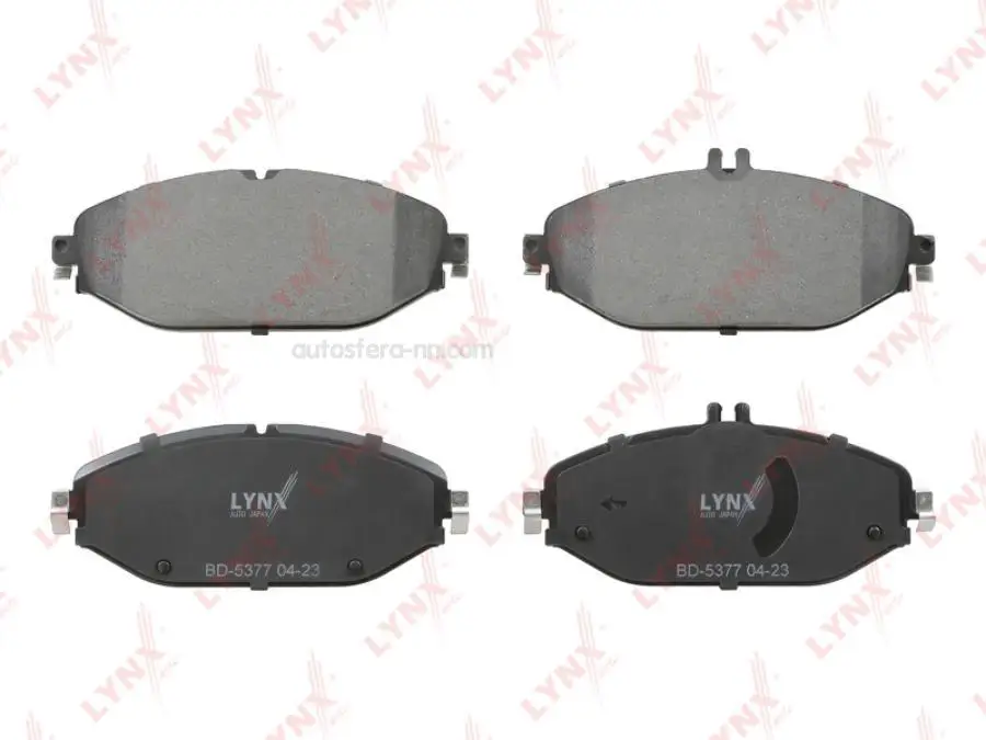 LYNXAUTO BD5377 КОМПЛЕКТ ТОРМОЗНЫХ КОЛОДОК ДИСКОВЫЙ ТОРМОЗ