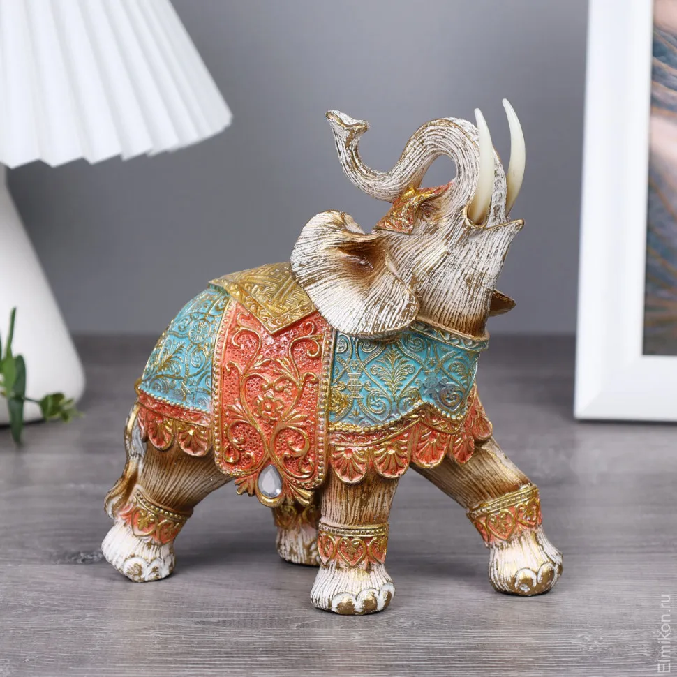 Статуэтка Слон 22 см / 22621 /уп 24/ стоимость за 1 фигурку. Статуэтки и фигурки