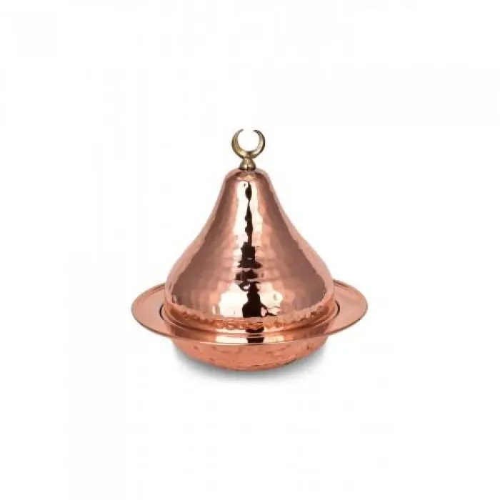 Turkish Traditional Sugar Serving Bowl 14 cm Copper Handcrafted Handmade High Quality Ottomon Arabic Antique