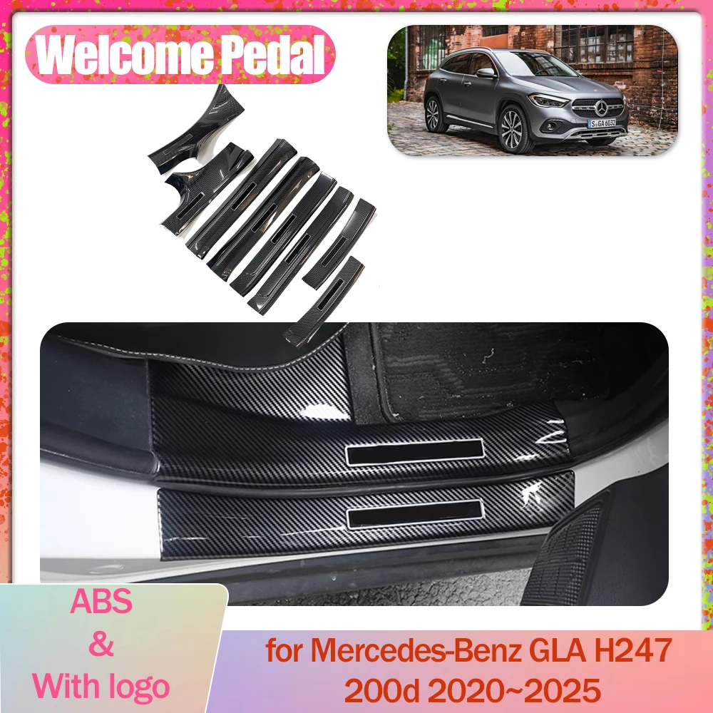 Автомобильная педаль приветствия для Mercedes-Benz GLA H247 200d 2020 ~ 2025 2021 накладка на порог