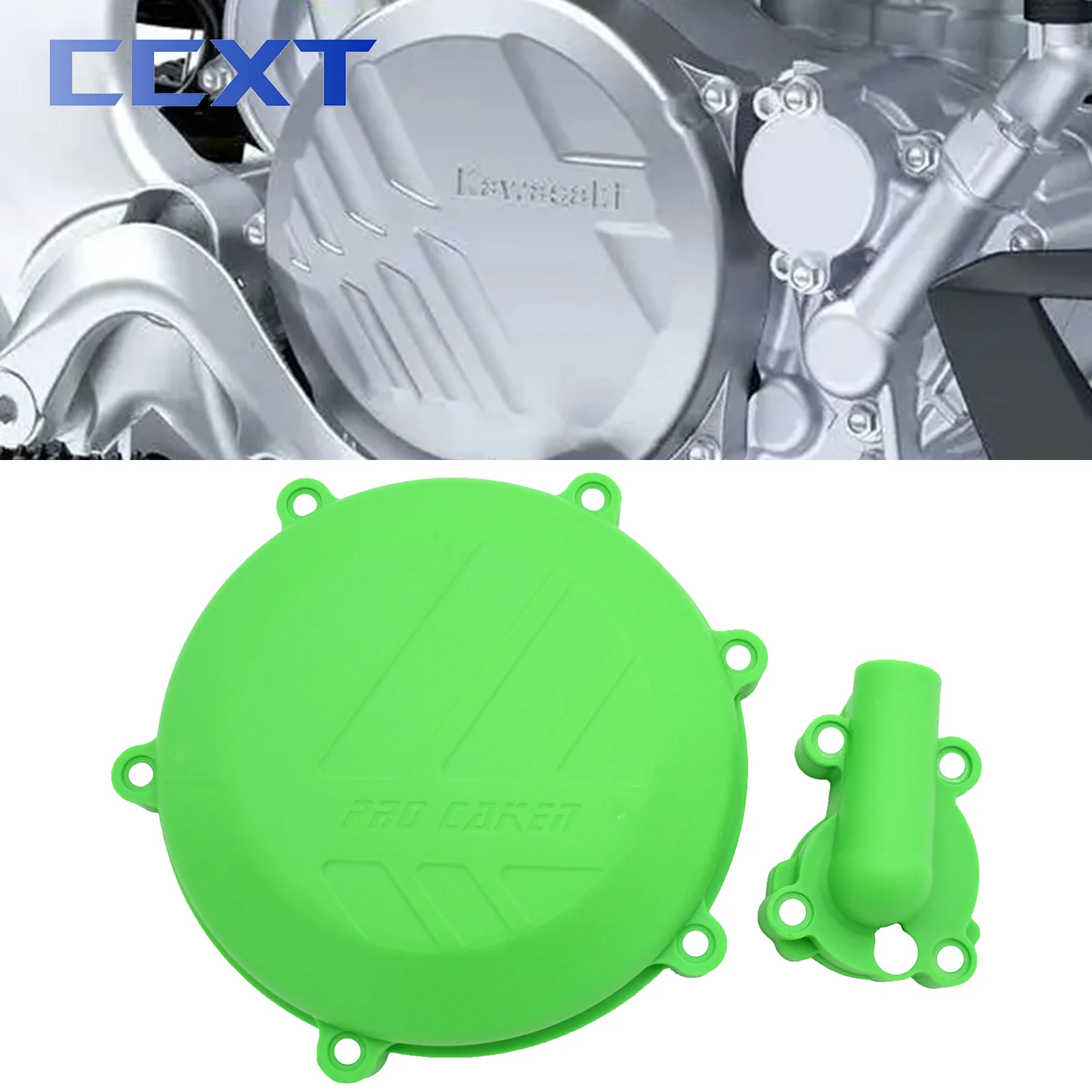 

Motorcycle Plastic Clutch Guard Water Pump Protector Cover For Kawasaki KX450F 2016 2017 2018 KX 450F Dirt Bike Universal Parts