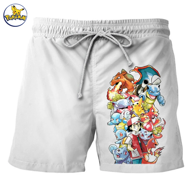 

Summer new casual shorts men's beach breathable quick-drying loose shorts men's fashion printed shorts fun cartoon shorts men