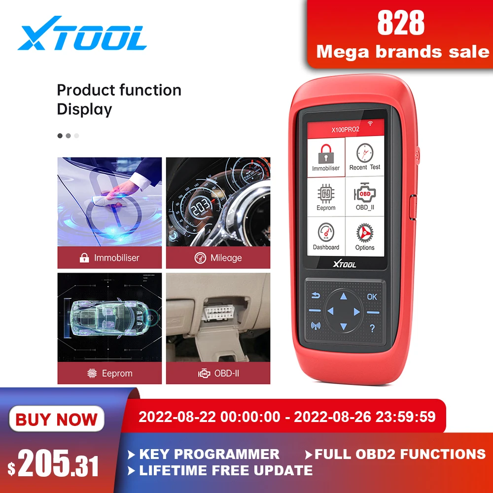 XTOOL X100 Pro2 Auto OBD2 Automotive Scanner Key Programmer X100PRO Car Code Reader Scanner Car Diagnostic Tools Free Update