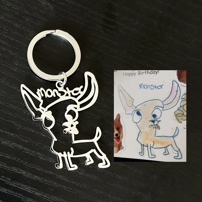 Брелок для детского рисования на заказ индивидуальный логотип брелок из