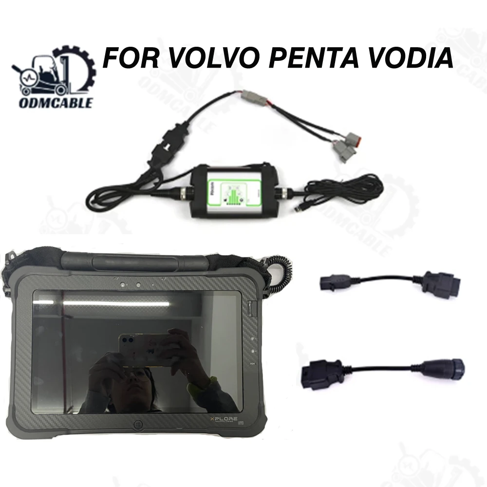 

FOR VOLVO PENTA MARINE DIAGNOSTIC TOOL INDUSTRIAL ENGIE DIAGNOSTIC SCANNER WITH VOCOM 88890300 VODIA WITH XPLORE TABLET