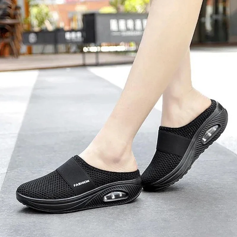 Сандалии женские на танкетке винтажные Нескользящие дышащие танкетка для