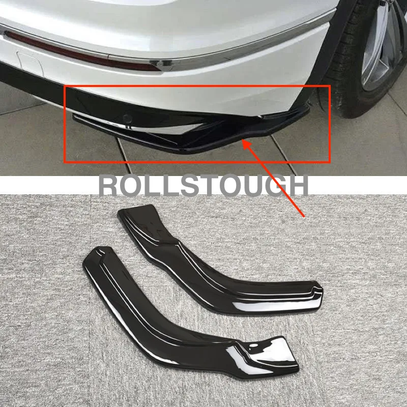 

Левый и правый задний бампер, боковой нижний спойлер, отделка для Tiguan R-LINE 2017 2018 2019 2020, автостайлинг