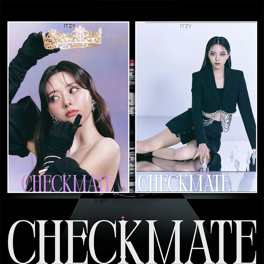 KPOP 2 шт./комплект ITZY новый альбом постер для фото наклейка на стену самоклеящийся