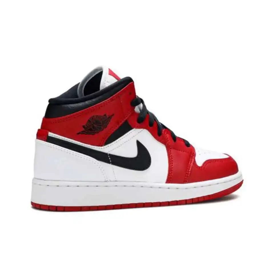 Женские Классические БаскетБольные КроссовКи Air 1 Mid ChiCago'red И White РазмеР GS 554725-173 |