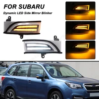 for subaru forester 2014 2018 wrx sti 2015 2021 impreza 2012 2016 dynamic led side mirror blinker lamp amber turn signal lights