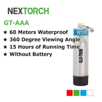 nextorch led signal light aa battery waterproof for camping boating fishing diving multiple color options without battery