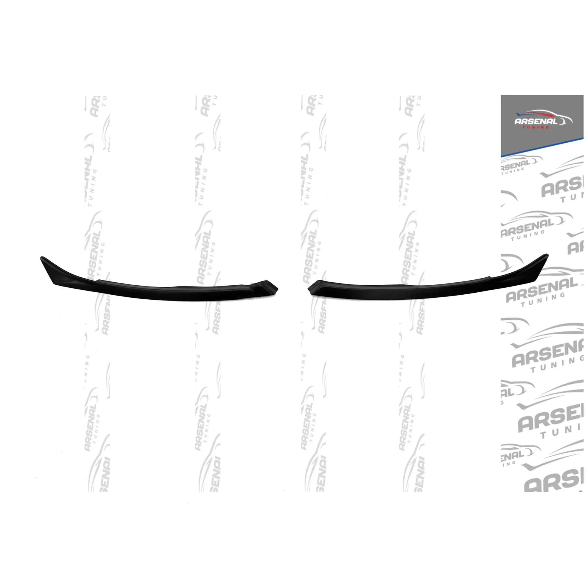 Накладки на переднюю оптику для Mitsubishi Outlander XL (2005-2009) АБС пластик ресницы фар