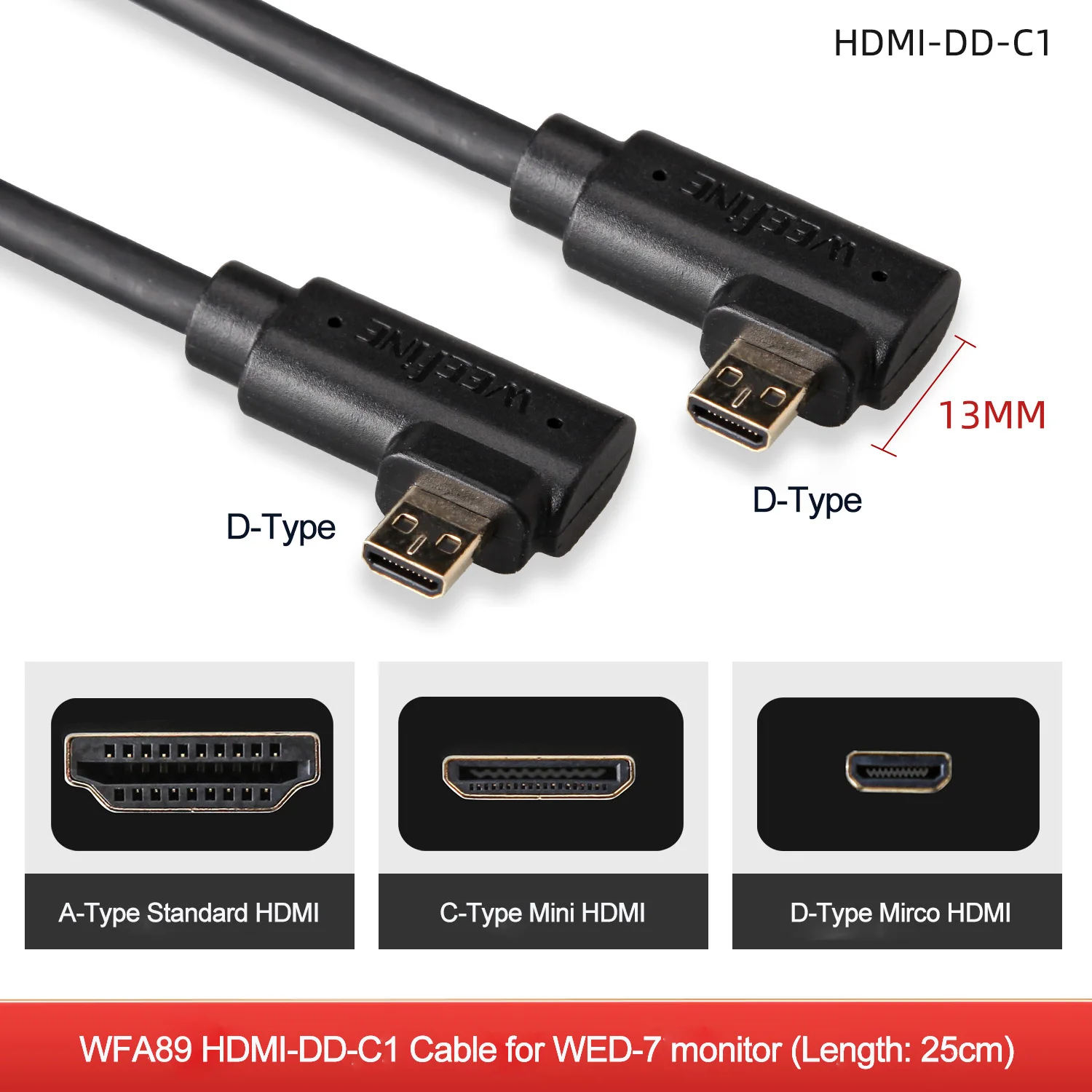 

Кабель для подводной съемки, 25 см, HDMI, HD-монитор